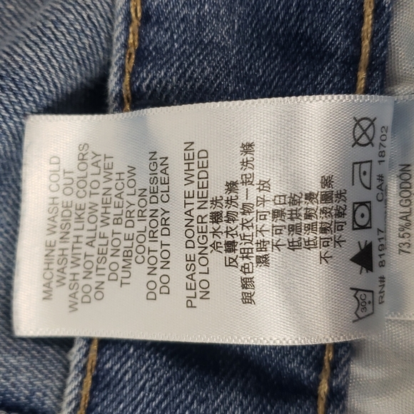 Levi's 550 relaxed denim blue jeans Size 10 slim - Picture 8 of 8